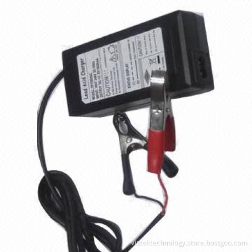 12V 5A Sealed Lead-acid Standard Battery Charger, 100-240V, 47/63Hz Input